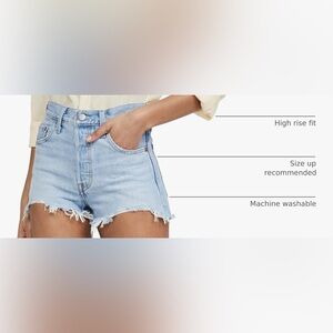 Levi's Light Blue Jean Shorts for Women